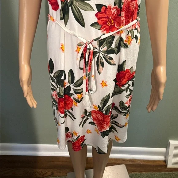 Hawaiian Floral Print dress size 1X - Picture 3 of 7